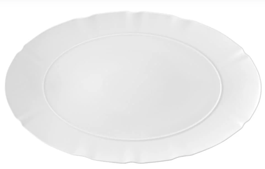 Bandeja ovalada XL Crown White